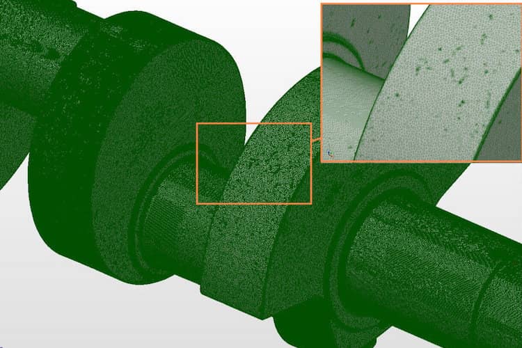 Compressor meshed